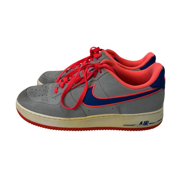 Nike Air Force 1 Low Men’s Sneakers sz 13 Wolf Gray Game Royal Punch #M123 - Picture 5 of 7